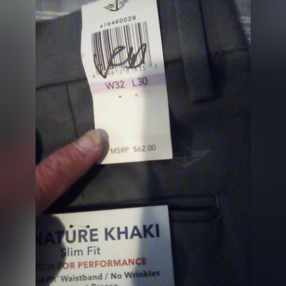 Men's Dockers Size W32 &L30 Color Is Grey - Picture 6 of 10